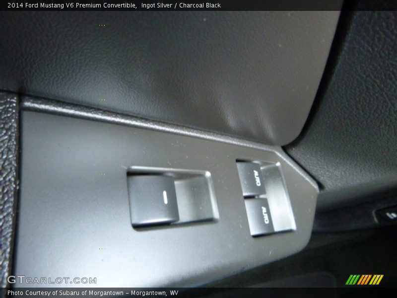 Ingot Silver / Charcoal Black 2014 Ford Mustang V6 Premium Convertible