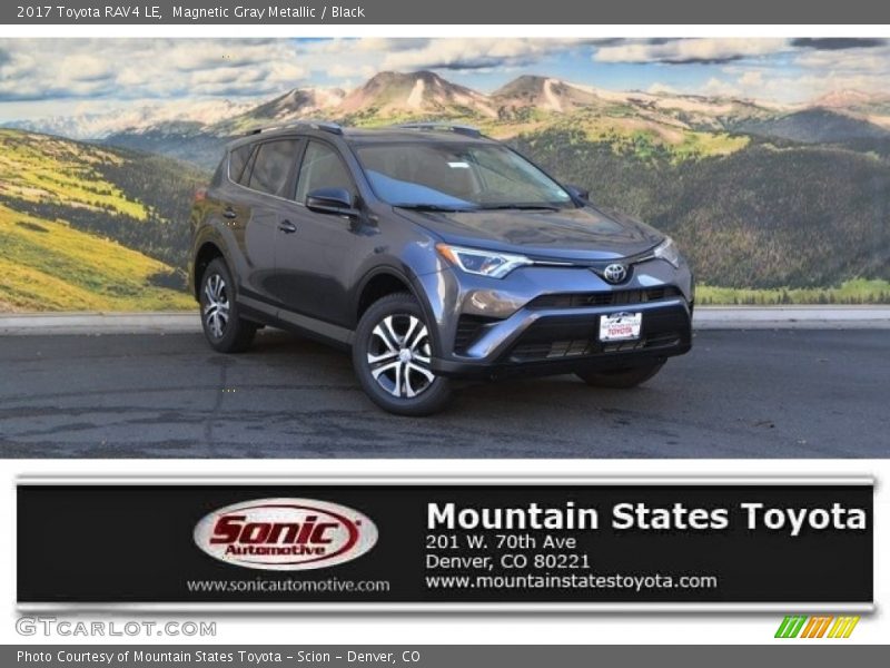 Magnetic Gray Metallic / Black 2017 Toyota RAV4 LE