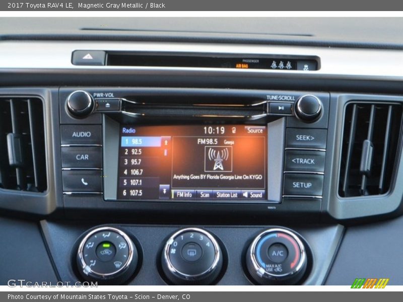Magnetic Gray Metallic / Black 2017 Toyota RAV4 LE