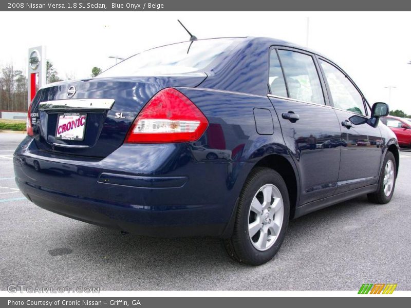 Blue Onyx / Beige 2008 Nissan Versa 1.8 SL Sedan
