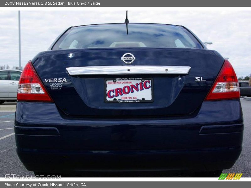 Blue Onyx / Beige 2008 Nissan Versa 1.8 SL Sedan