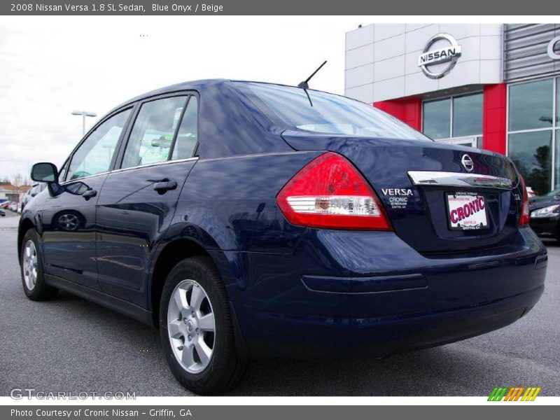 Blue Onyx / Beige 2008 Nissan Versa 1.8 SL Sedan