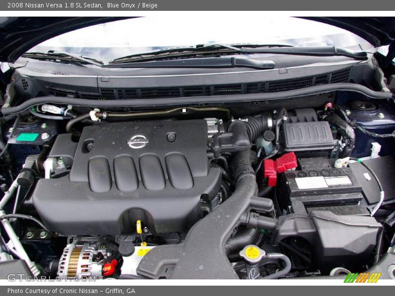 Blue Onyx / Beige 2008 Nissan Versa 1.8 SL Sedan