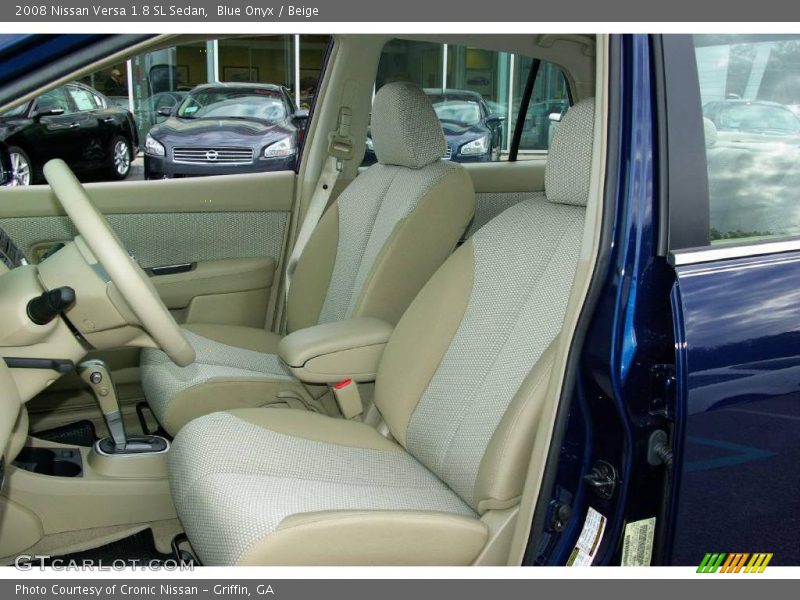 Blue Onyx / Beige 2008 Nissan Versa 1.8 SL Sedan