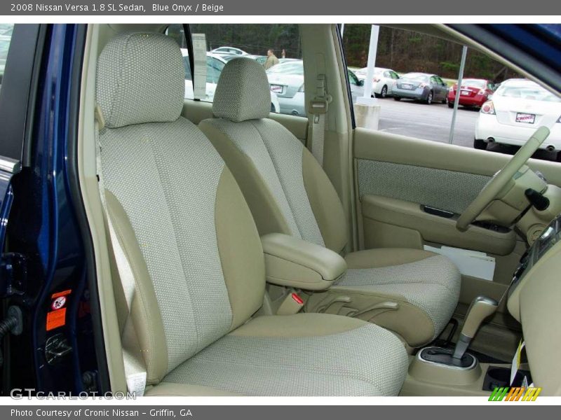Blue Onyx / Beige 2008 Nissan Versa 1.8 SL Sedan