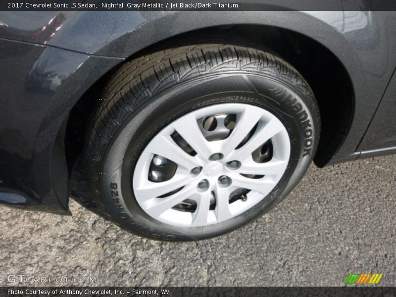 Nightfall Gray Metallic / Jet Black/Dark Titanium 2017 Chevrolet Sonic LS Sedan