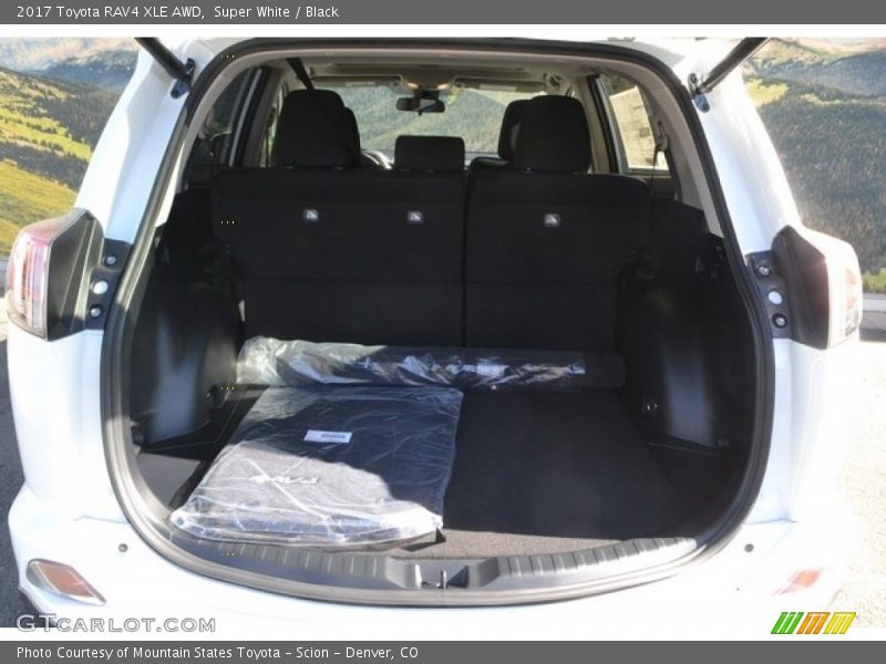 Super White / Black 2017 Toyota RAV4 XLE AWD