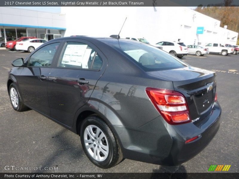 Nightfall Gray Metallic / Jet Black/Dark Titanium 2017 Chevrolet Sonic LS Sedan