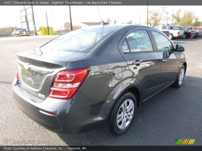 Nightfall Gray Metallic / Jet Black/Dark Titanium 2017 Chevrolet Sonic LS Sedan