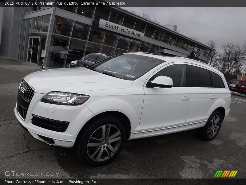Cararra White / Espresso 2015 Audi Q7 3.0 Premium Plus quattro