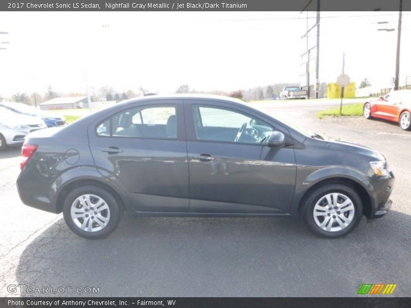 Nightfall Gray Metallic / Jet Black/Dark Titanium 2017 Chevrolet Sonic LS Sedan