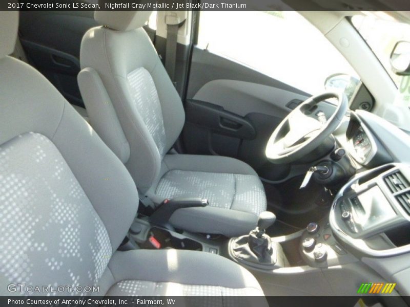 Nightfall Gray Metallic / Jet Black/Dark Titanium 2017 Chevrolet Sonic LS Sedan