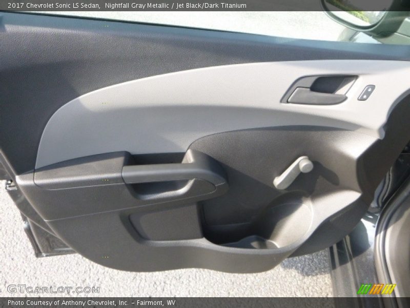 Nightfall Gray Metallic / Jet Black/Dark Titanium 2017 Chevrolet Sonic LS Sedan