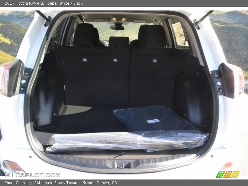 Super White / Black 2017 Toyota RAV4 LE