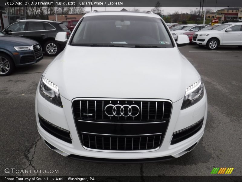 Cararra White / Espresso 2015 Audi Q7 3.0 Premium Plus quattro