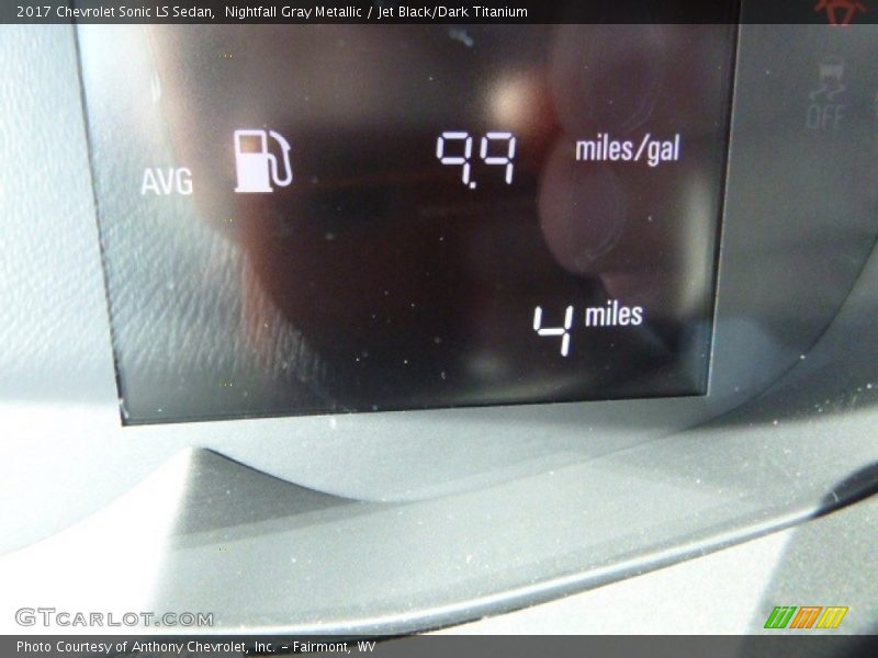 Nightfall Gray Metallic / Jet Black/Dark Titanium 2017 Chevrolet Sonic LS Sedan