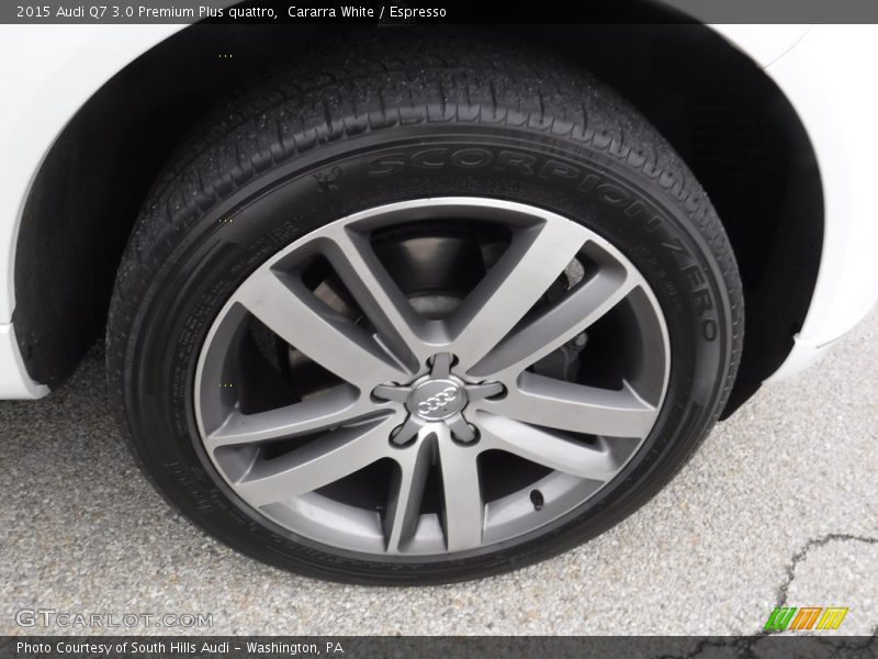 Cararra White / Espresso 2015 Audi Q7 3.0 Premium Plus quattro