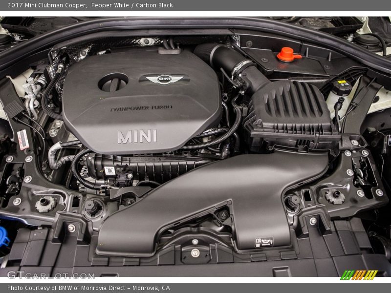  2017 Clubman Cooper Engine - 1.5 Liter TwinPower Turbocharged DOHC 12-Valve VVT 3 Cylinder