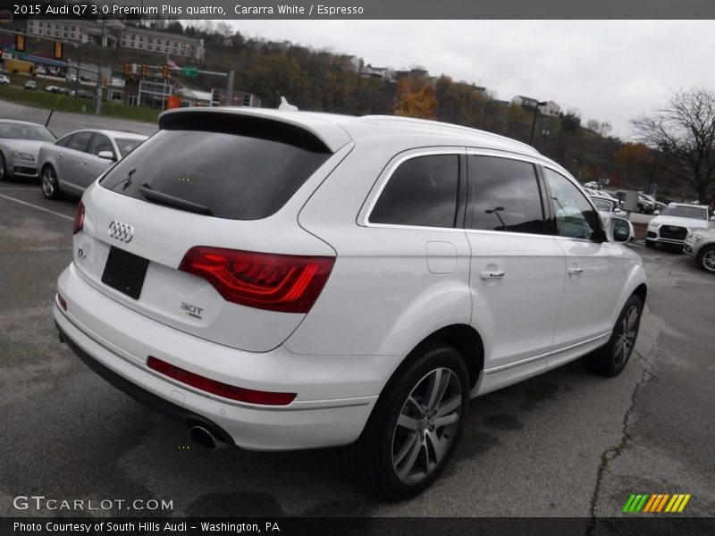 Cararra White / Espresso 2015 Audi Q7 3.0 Premium Plus quattro