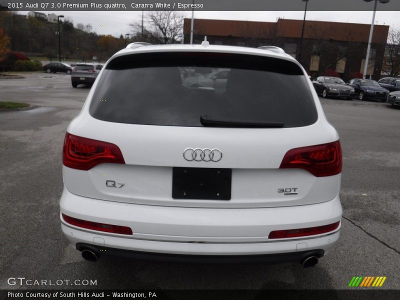 Cararra White / Espresso 2015 Audi Q7 3.0 Premium Plus quattro