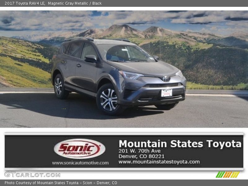 Magnetic Gray Metallic / Black 2017 Toyota RAV4 LE