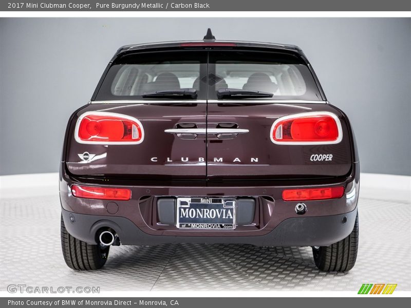 Pure Burgundy Metallic / Carbon Black 2017 Mini Clubman Cooper