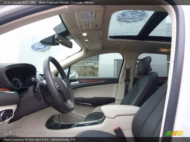 White Platinum Metallic Tri-coat / Ebony 2015 Lincoln MKC AWD
