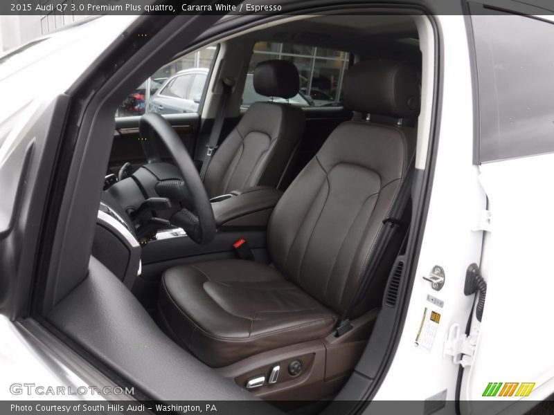 Cararra White / Espresso 2015 Audi Q7 3.0 Premium Plus quattro