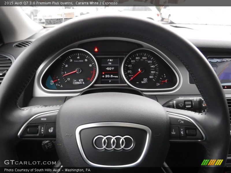 Cararra White / Espresso 2015 Audi Q7 3.0 Premium Plus quattro