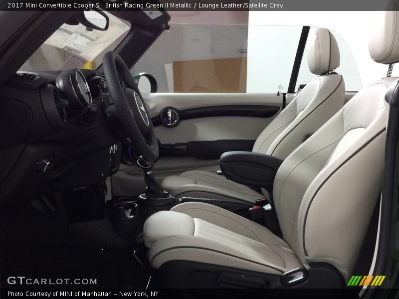 Front Seat of 2017 Convertible Cooper S