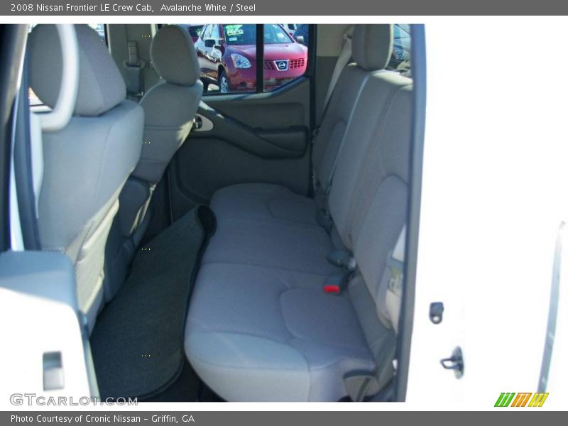 Avalanche White / Steel 2008 Nissan Frontier LE Crew Cab