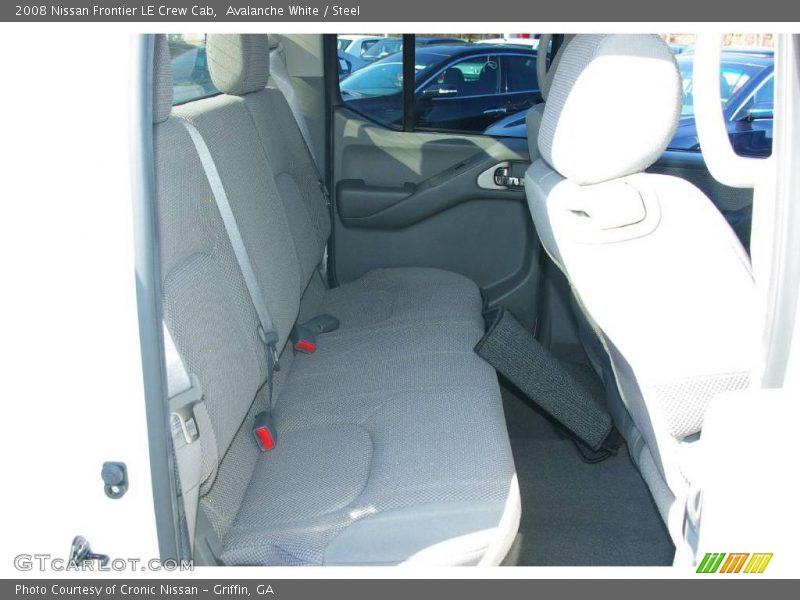Avalanche White / Steel 2008 Nissan Frontier LE Crew Cab
