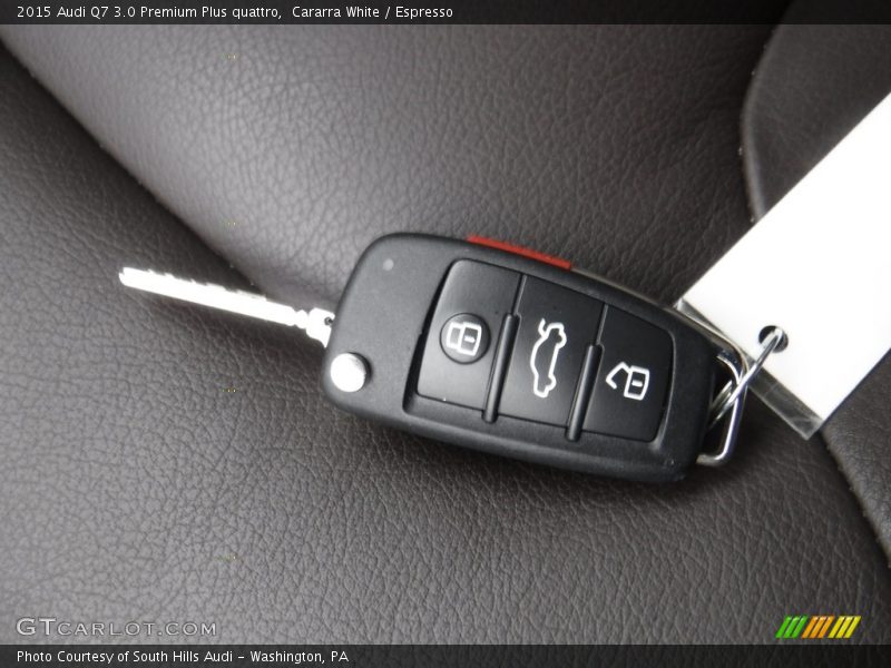 Cararra White / Espresso 2015 Audi Q7 3.0 Premium Plus quattro