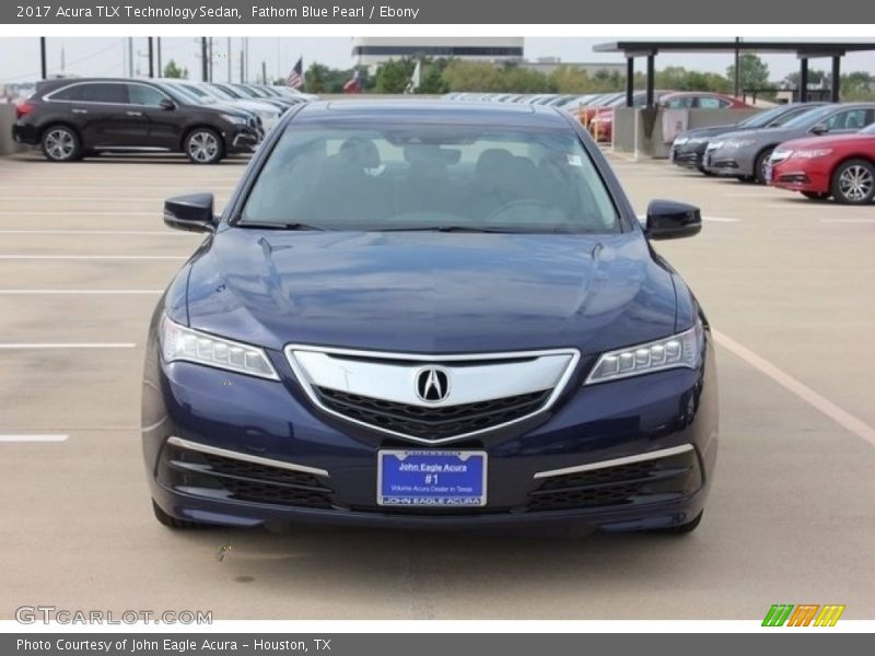 Fathom Blue Pearl / Ebony 2017 Acura TLX Technology Sedan