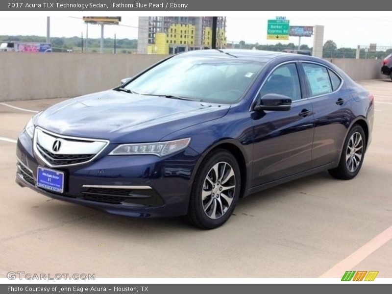 Fathom Blue Pearl / Ebony 2017 Acura TLX Technology Sedan