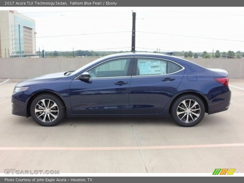 Fathom Blue Pearl / Ebony 2017 Acura TLX Technology Sedan