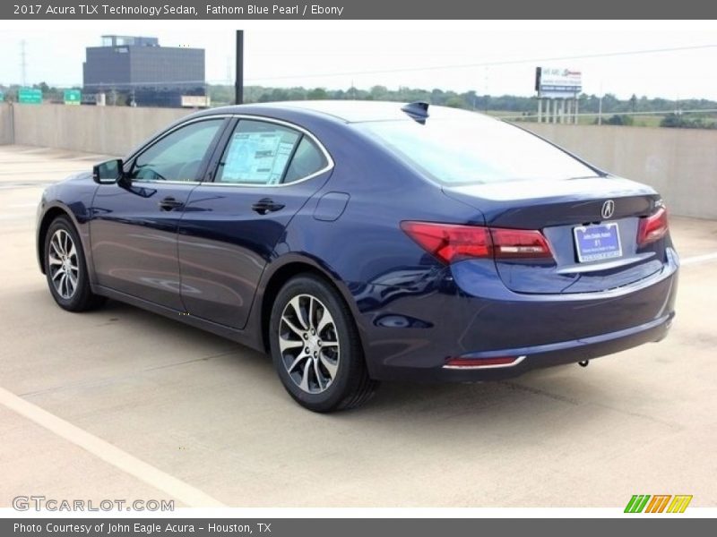 Fathom Blue Pearl / Ebony 2017 Acura TLX Technology Sedan