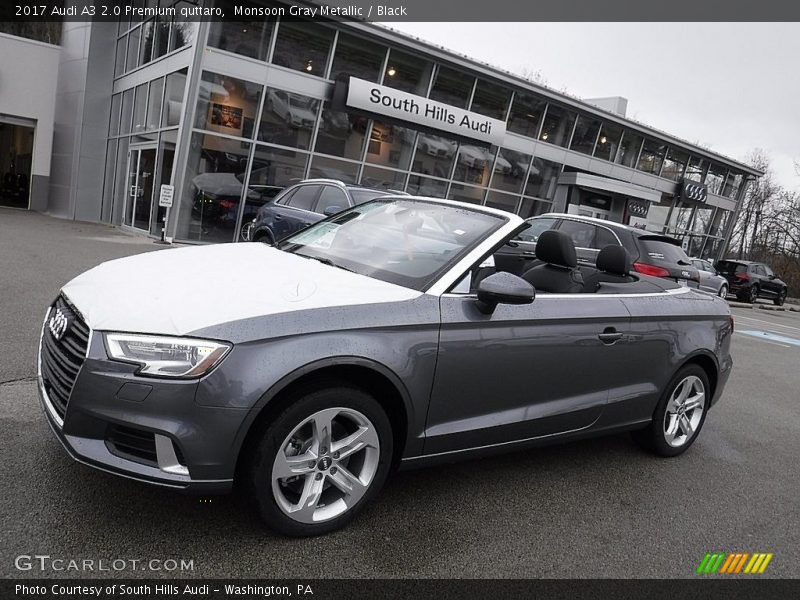 Monsoon Gray Metallic / Black 2017 Audi A3 2.0 Premium quttaro