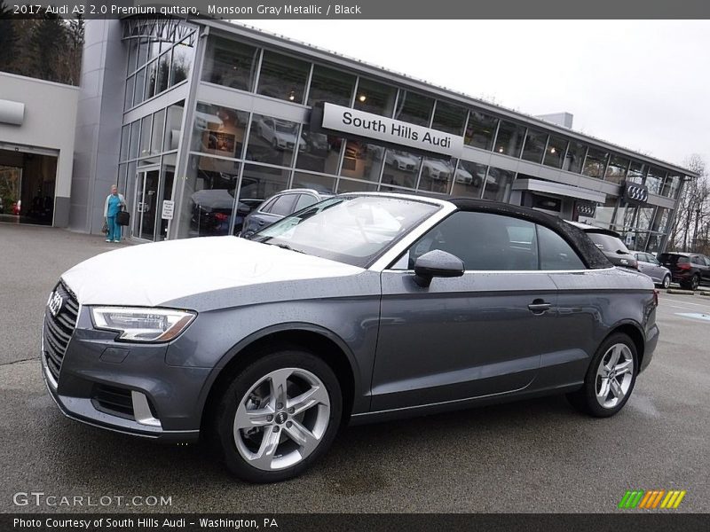 Monsoon Gray Metallic / Black 2017 Audi A3 2.0 Premium quttaro