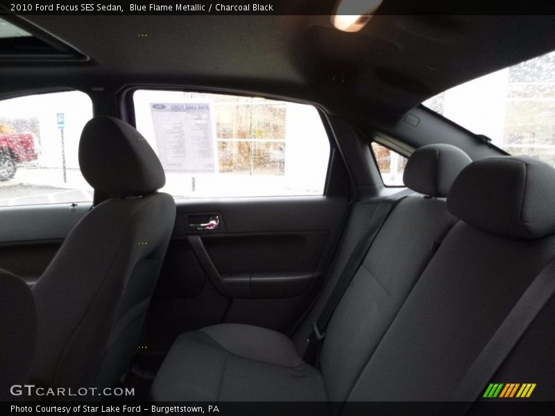 Blue Flame Metallic / Charcoal Black 2010 Ford Focus SES Sedan