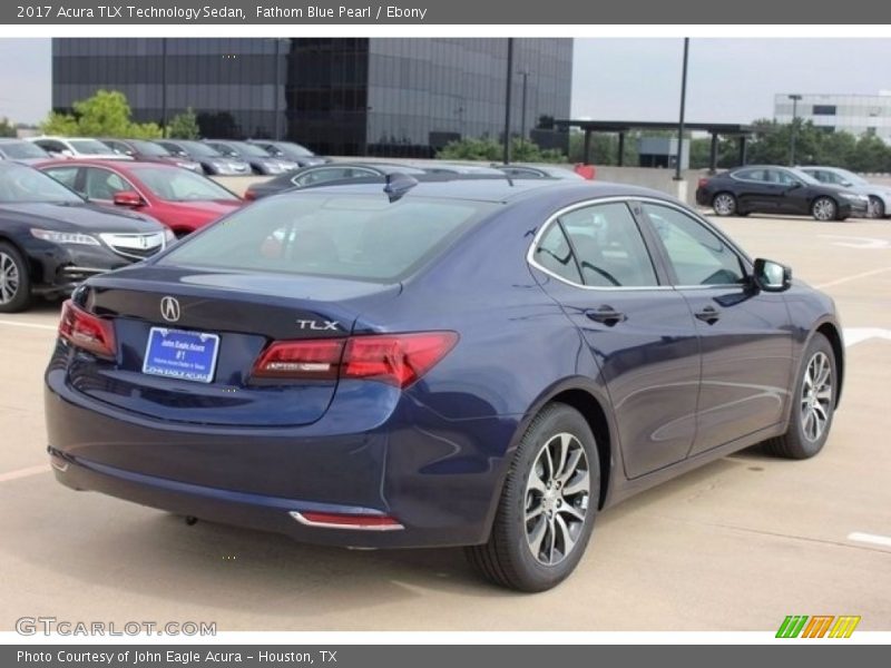 Fathom Blue Pearl / Ebony 2017 Acura TLX Technology Sedan