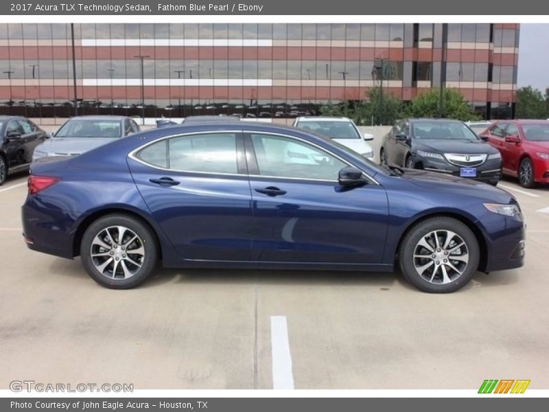 Fathom Blue Pearl / Ebony 2017 Acura TLX Technology Sedan
