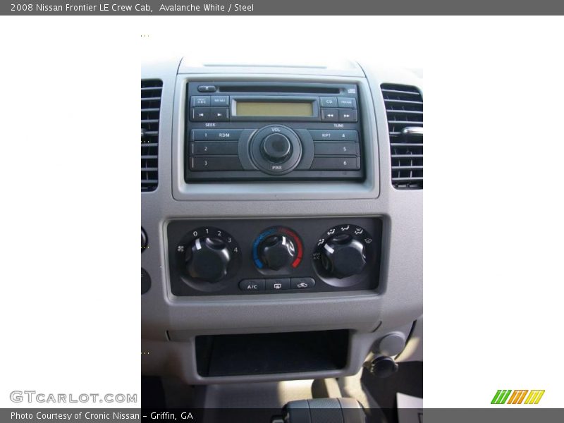 Avalanche White / Steel 2008 Nissan Frontier LE Crew Cab