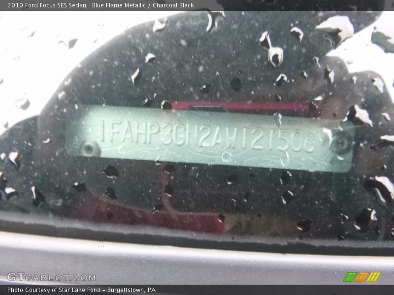 Blue Flame Metallic / Charcoal Black 2010 Ford Focus SES Sedan