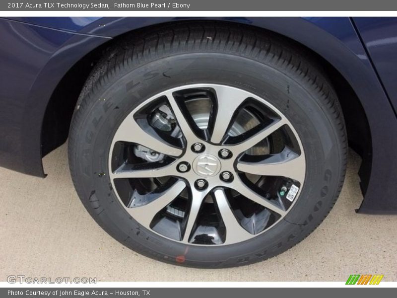Fathom Blue Pearl / Ebony 2017 Acura TLX Technology Sedan