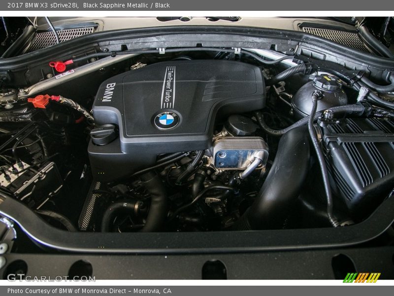 Black Sapphire Metallic / Black 2017 BMW X3 sDrive28i