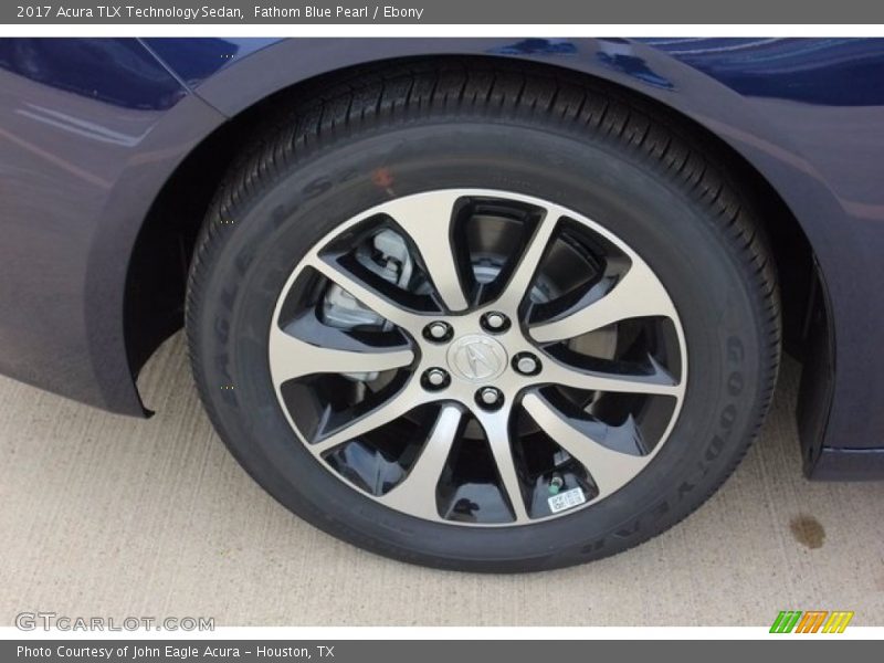 Fathom Blue Pearl / Ebony 2017 Acura TLX Technology Sedan