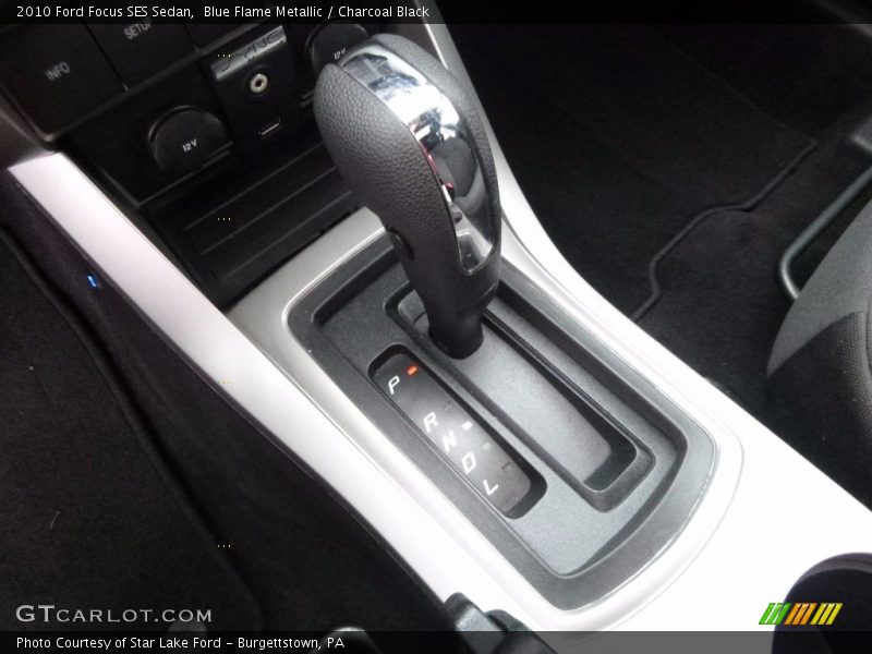 Blue Flame Metallic / Charcoal Black 2010 Ford Focus SES Sedan