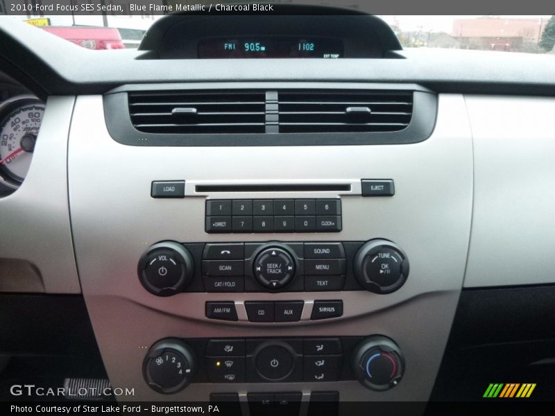 Blue Flame Metallic / Charcoal Black 2010 Ford Focus SES Sedan