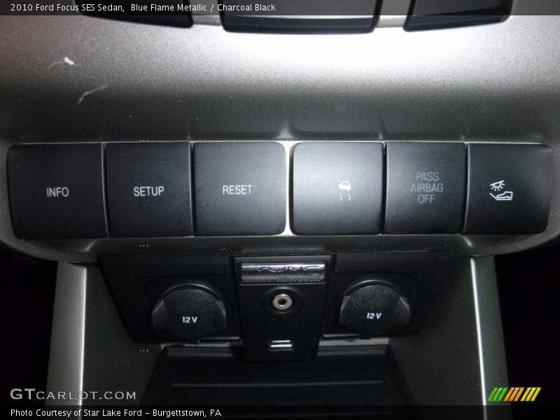 Blue Flame Metallic / Charcoal Black 2010 Ford Focus SES Sedan
